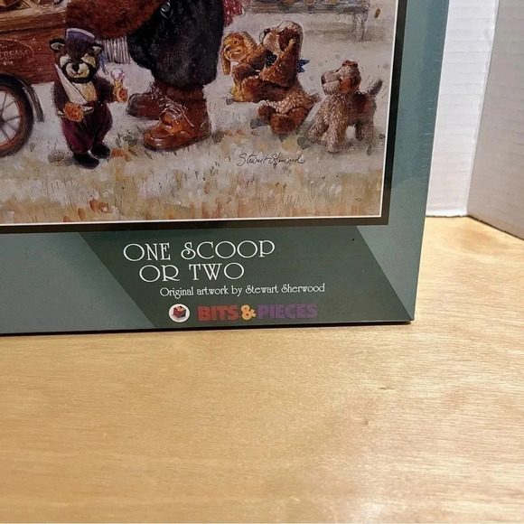 Famous Artist Stewart Sherwood ONE SCOOP OR TWO 1998 Jigsaw Puzzle 1000PC 20x27 - Picture 3 of 5